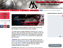 Tablet Screenshot of mandevilleballroom.com